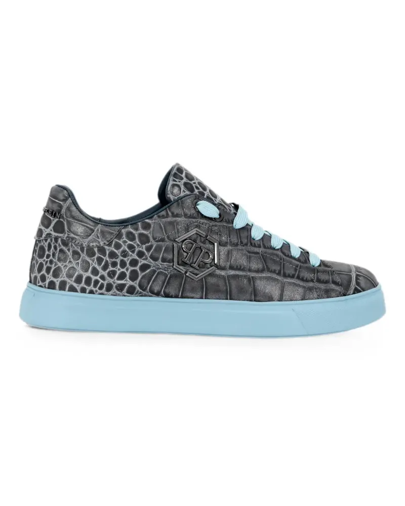 Philipp Plein Cocco Hexagon Sneakers - Grau Grau
