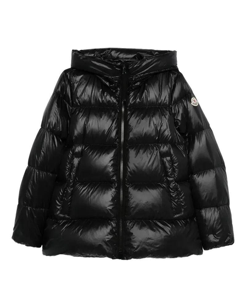 Moncler Gefütterter Kapuzenmantel - Schwarz Schwarz
