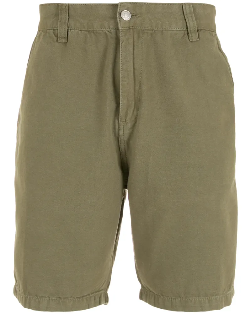 Osklen mid-rise cotton Bermuda shorts - Grün Grün