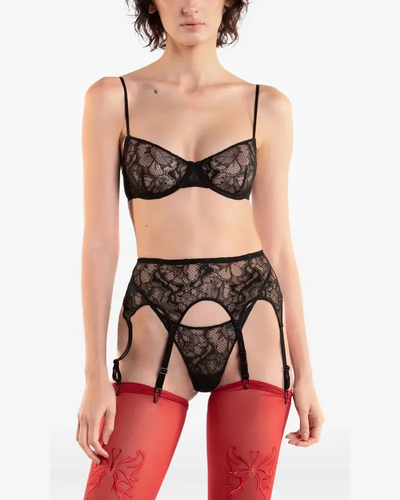 Zhilyova BH mit Spitze - Schwarz Schwarz
