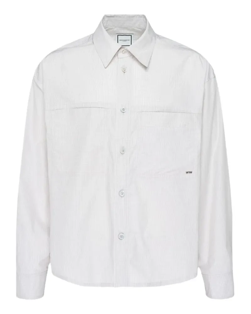 Wooyoungmi logo-detail long-sleeve shirt - Weiß Weiß