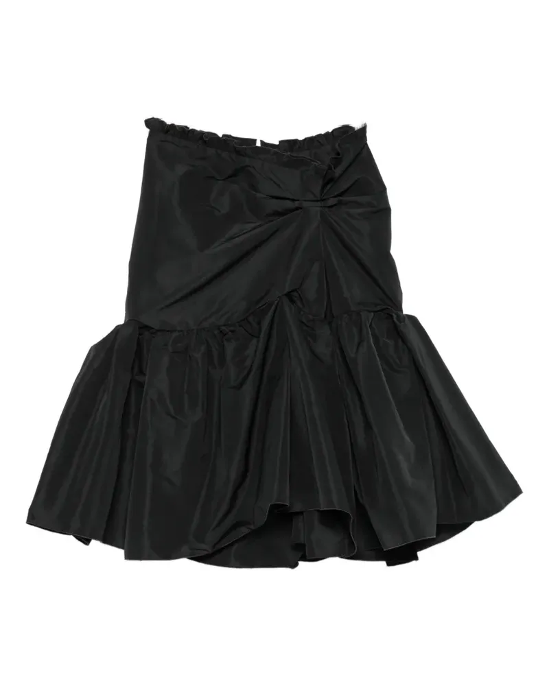 N° 21 ruffled gathered skirt - Schwarz Schwarz