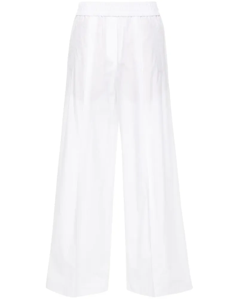Brunello Cucinelli Hose mit weitem Bein - Weiß Weiß