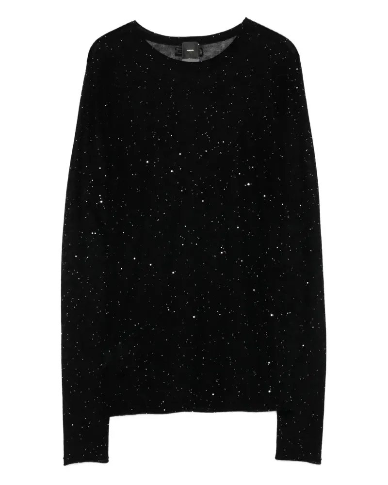 Pinko Oberteil mit Glitter - Schwarz Schwarz