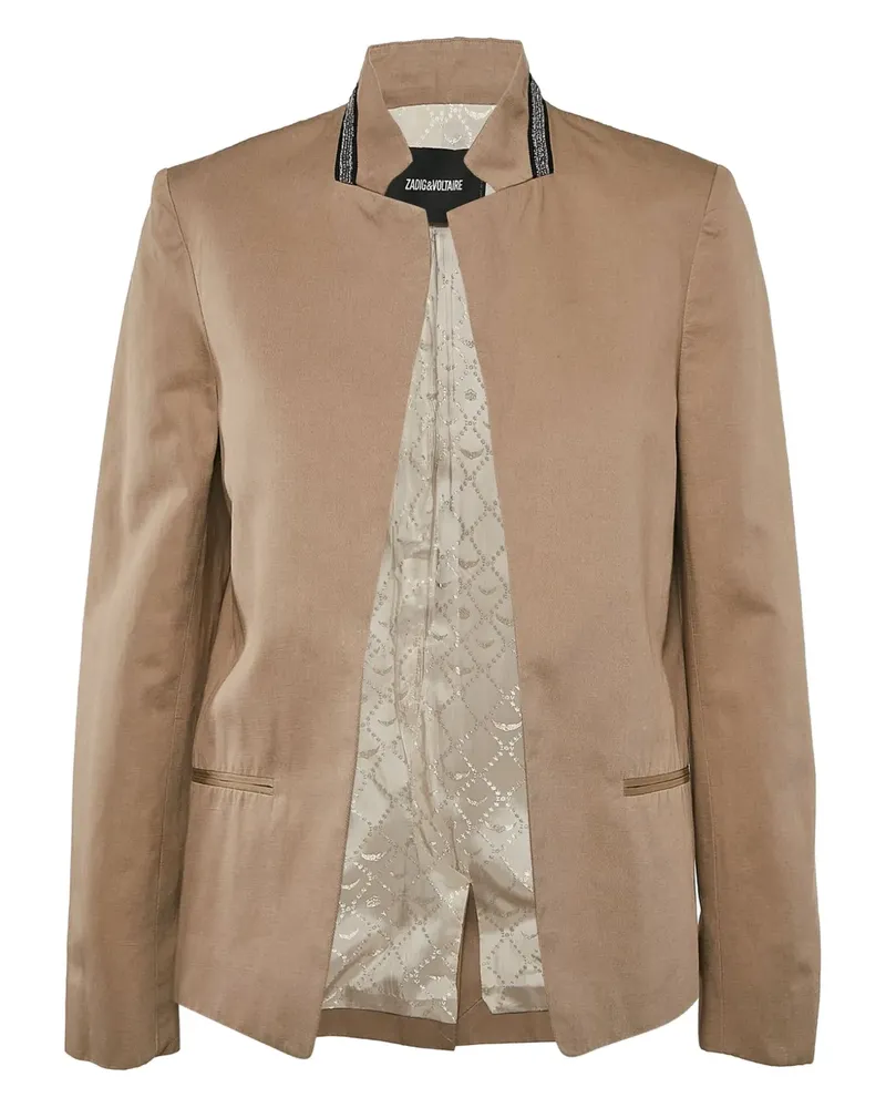 Zadig & Voltaire Volly Bis Jacke mit Stickerei - Nude Nude