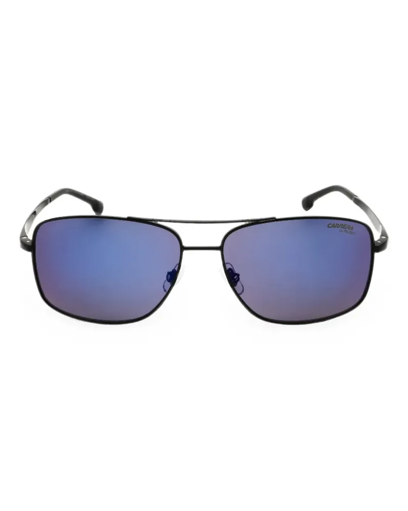 Carrera Sonnenbrille mit eckigem Gestell - Schwarz Schwarz