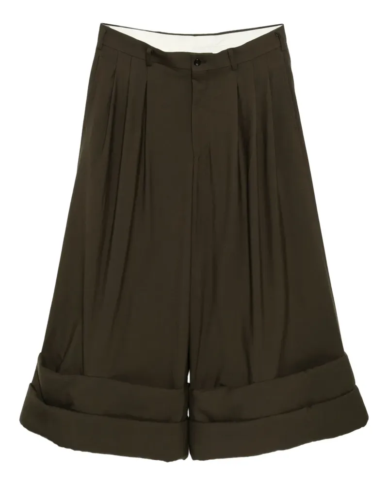Comme des Garçons Plissierte Hose - Grün Grün