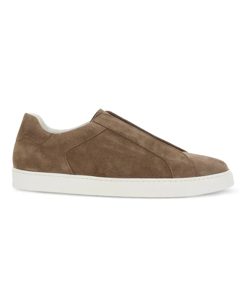 Doucal´s slip-on suede sneakers - Braun Braun