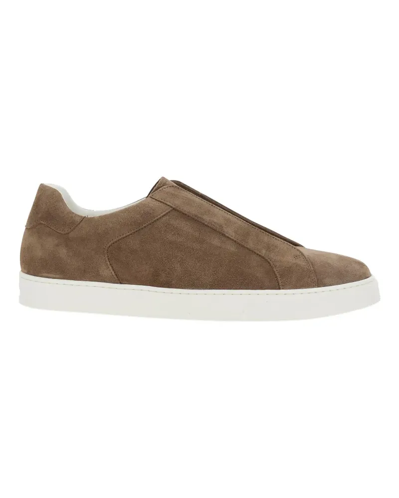 Doucal´s slip-on suede sneakers - Braun Braun