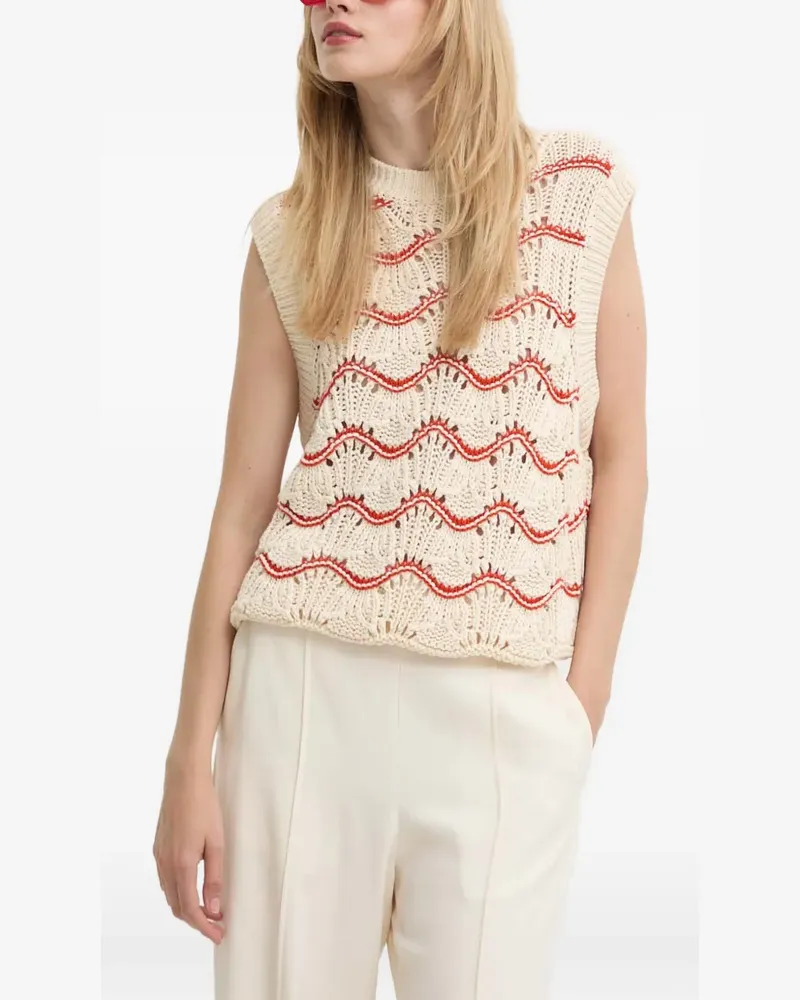 Stine Goya Asger wave vest - Nude Nude