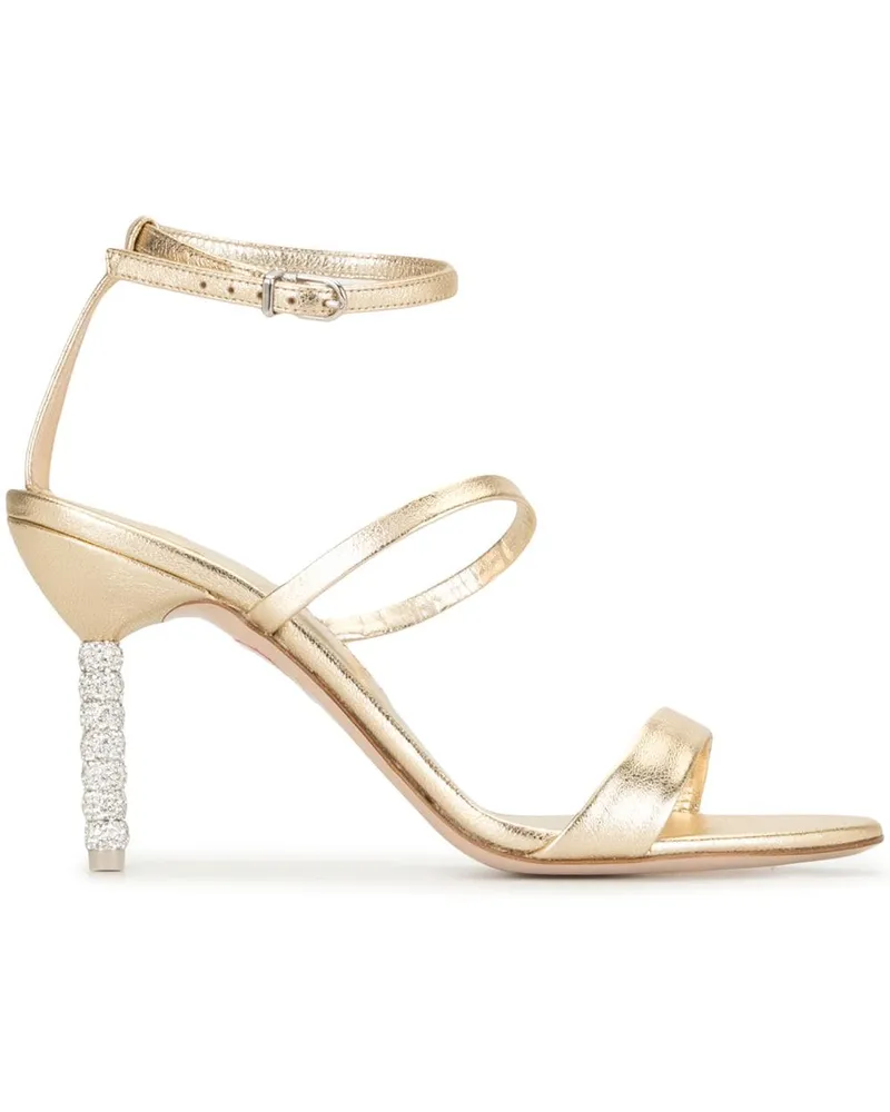 Sophia Webster Sandalen mit Kristallabsatz - Gold Gold