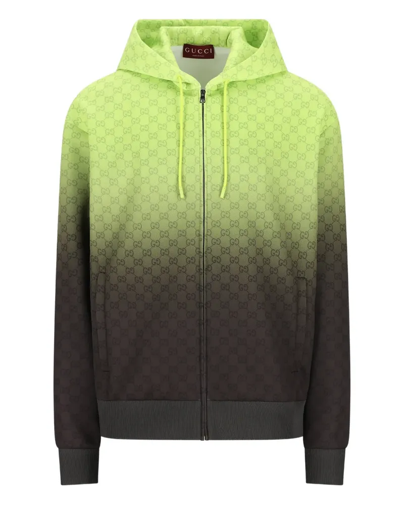 Gucci Hoodie mit GG-Motiv - Grün Grün