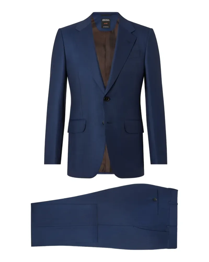 Ermenegildo Zegna Marineblauer Trofeo 120mila Wollanzug Blau