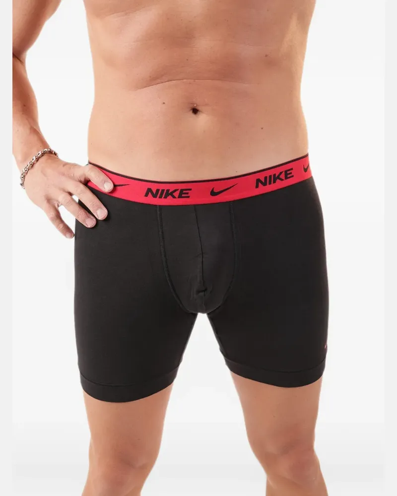 Nike Boxershorts mit Logo-Bund (3er-Set) - Schwarz Schwarz