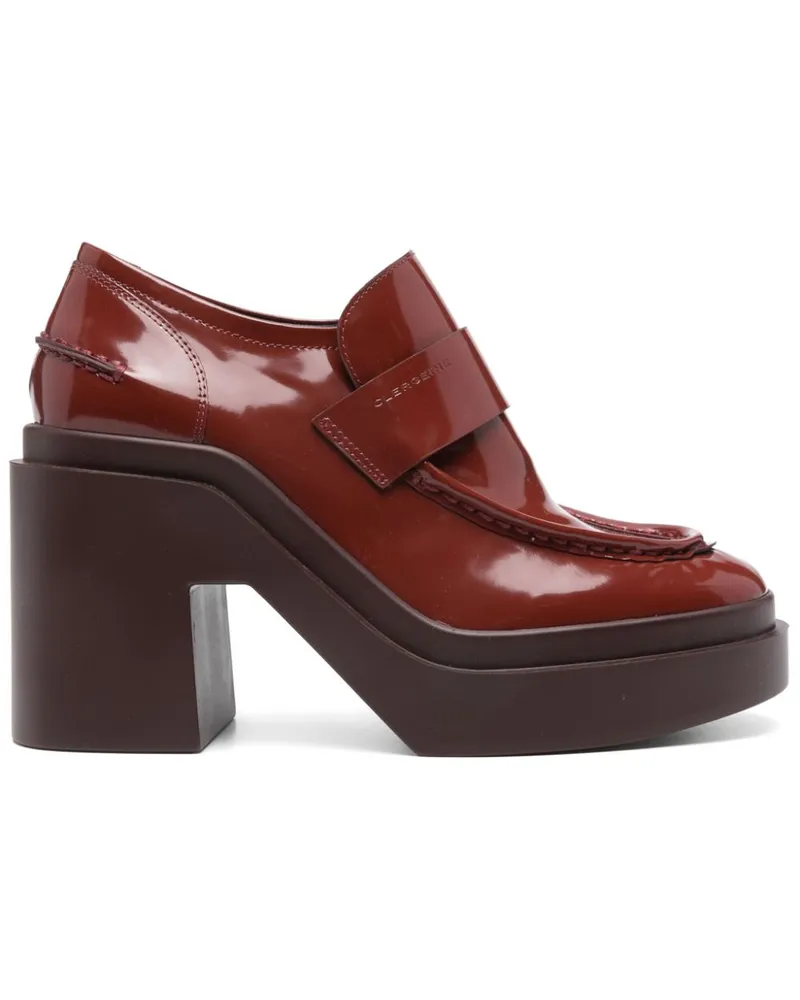 Robert Clergerie Netta Loafer 100mm - Braun Braun