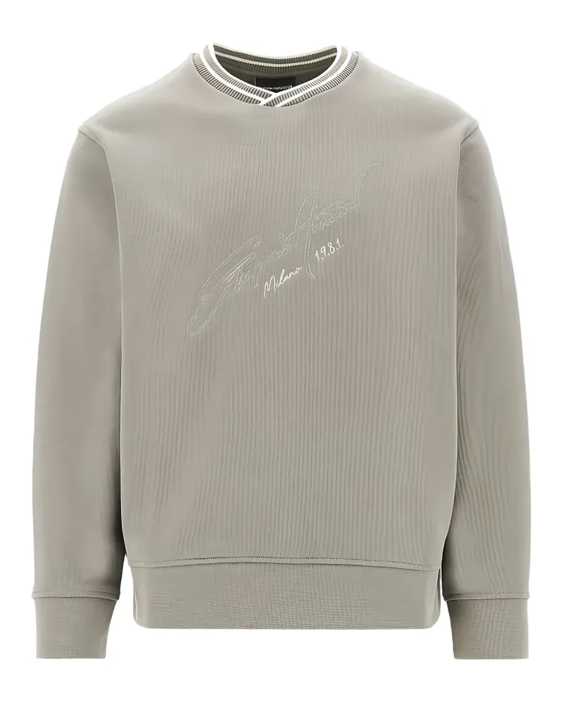 Emporio Armani signature V-neck sweatshirt - Grau Grau