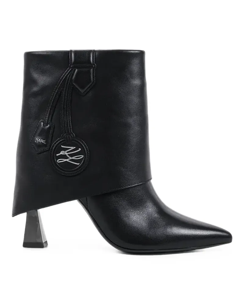Karl Lagerfeld Stiefel mit spitzer Kappe - Schwarz Schwarz