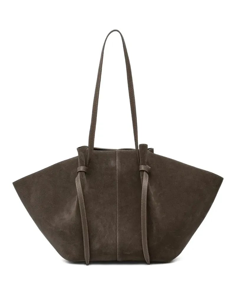 YUZEFI Mochi suede shoulder bag - Braun Braun