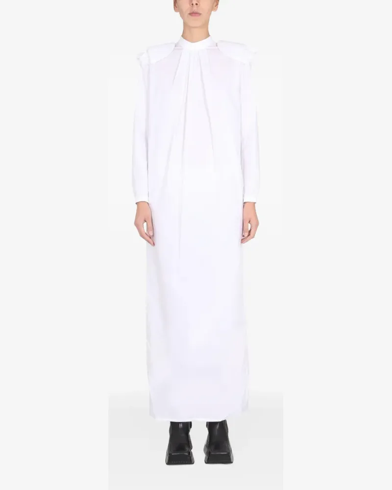 Raf Simons ruffled maxi dress - Weiß Weiß