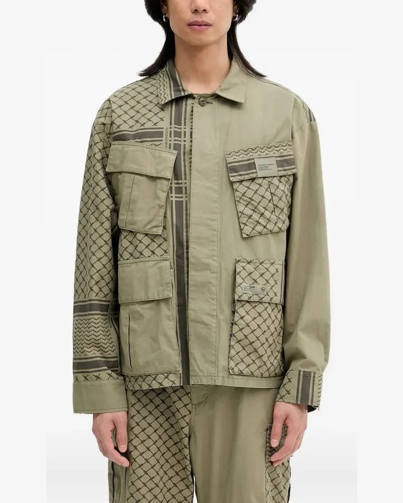 Neighborhood Jacke mit gemusterten Taschen - Grün Grün