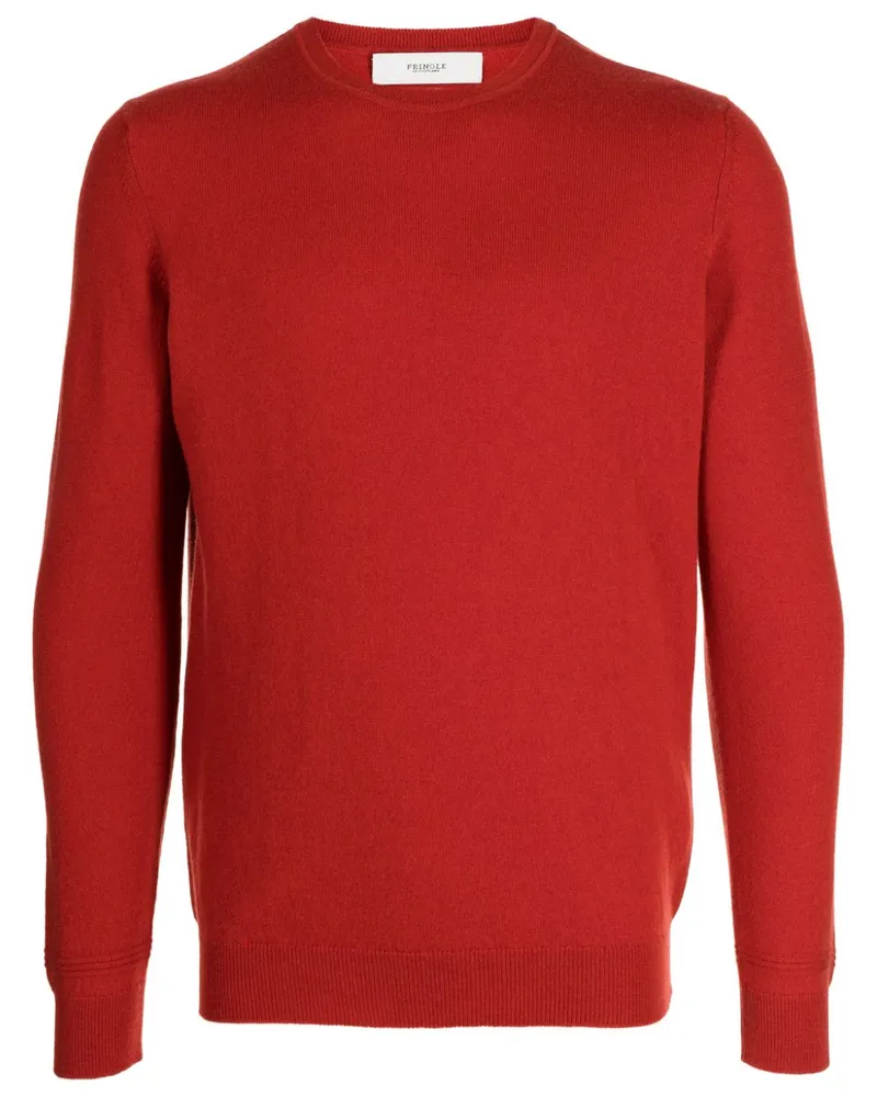 Pringle of Scotland Kaschmirpullover mit rundem Ausschnitt Rot