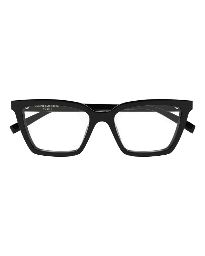 Saint Laurent rectangle-frame glasses - Schwarz Schwarz