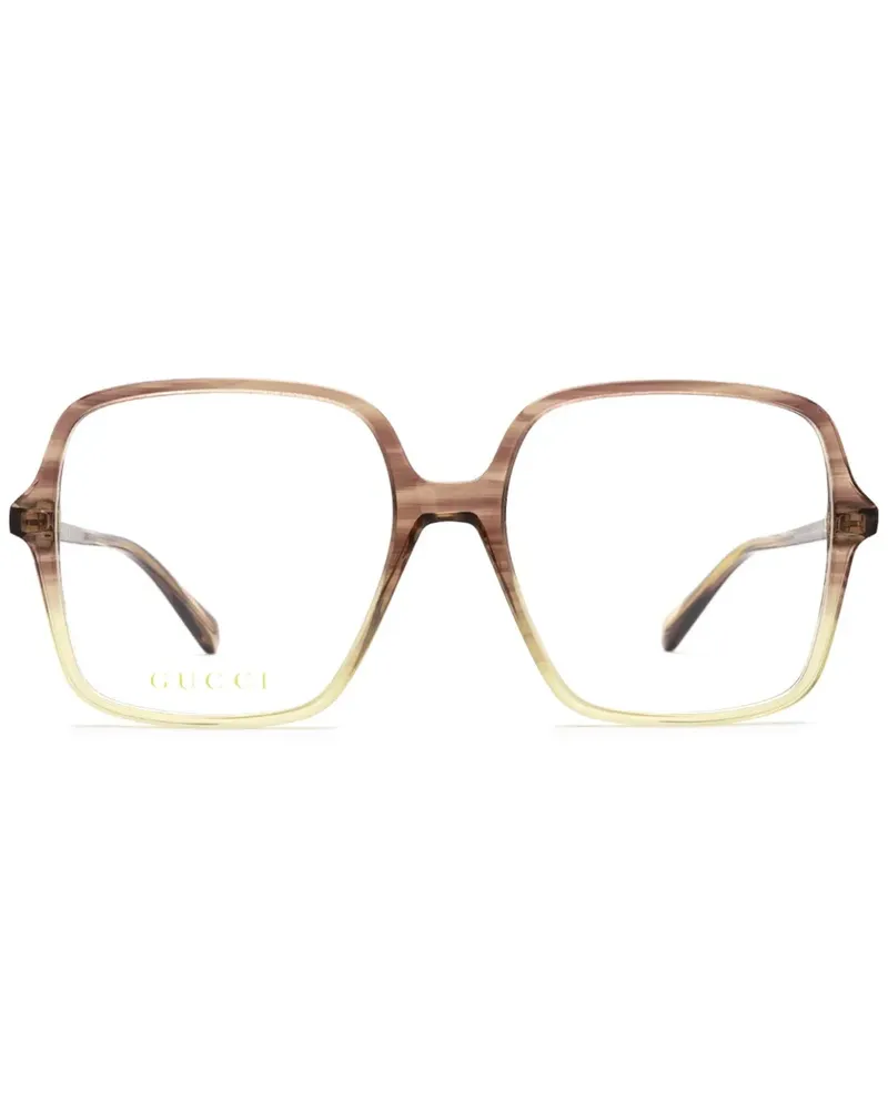 Gucci Brille mit GG-Motiv - Rot Rot