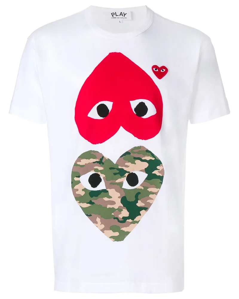 Comme des Garçons T-Shirt mit grafischem Print - Weiß Weiß