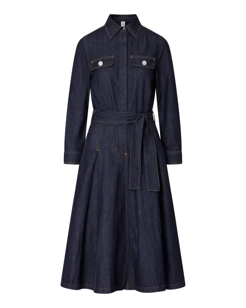 Liu Jo long denim shirt dress - Blau Blau