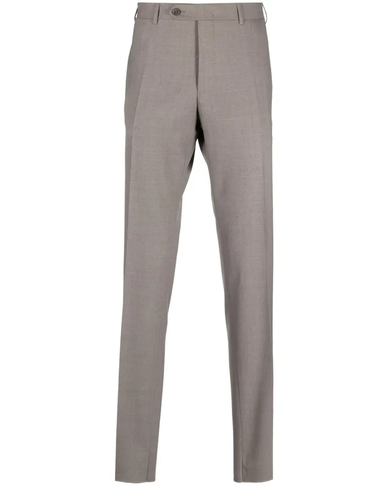 Canali Hose mit geradem Bein - Nude Nude