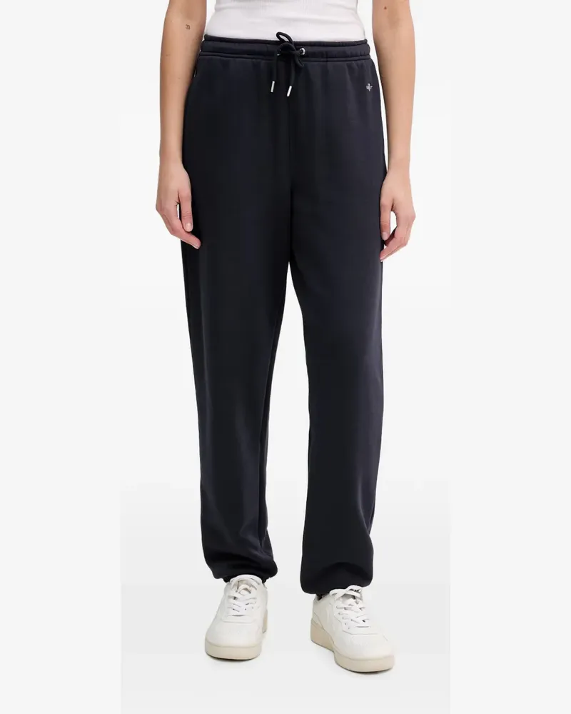 Gant logo-embroidered drawstring track pants - Blau Blau