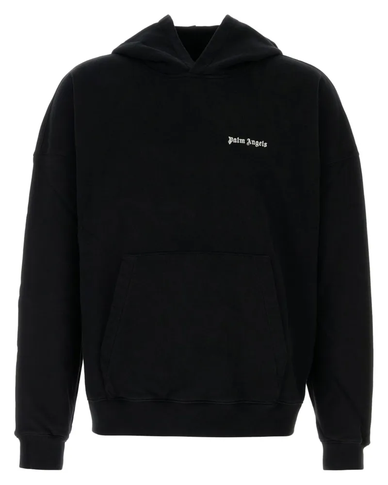 Palm Angels Hoodie mit Logo-Stickerei Schwarz