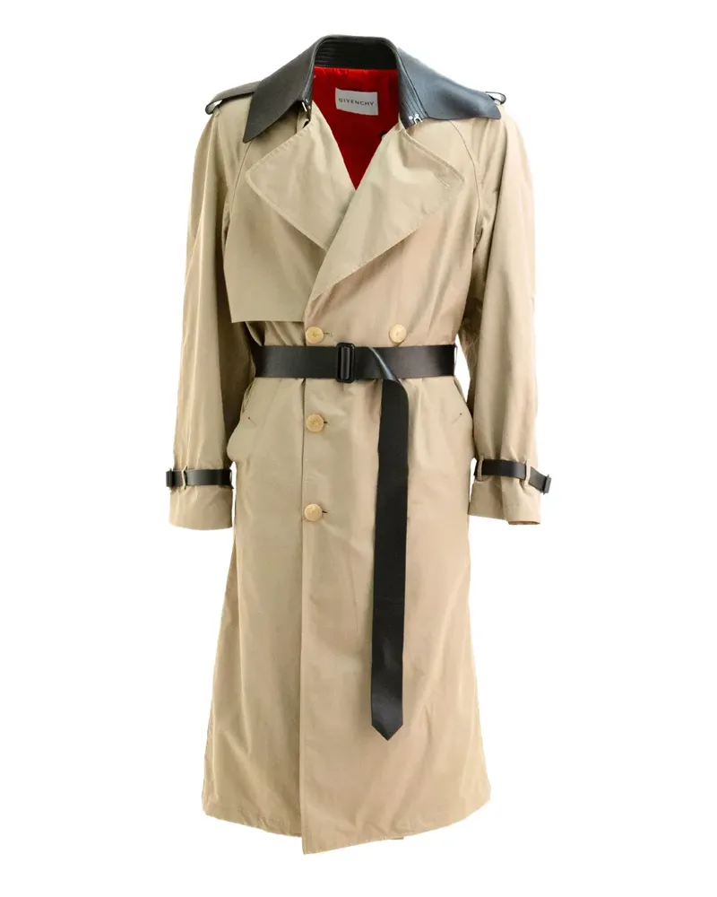 Givenchy Trenchcoat mit Lederdetail - Nude Nude