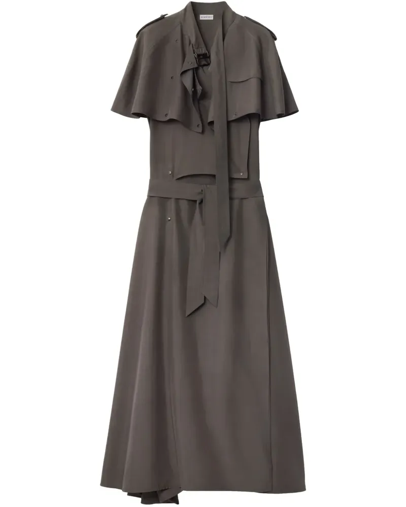Burberry Kleid im Trench-Look - Grau Grau