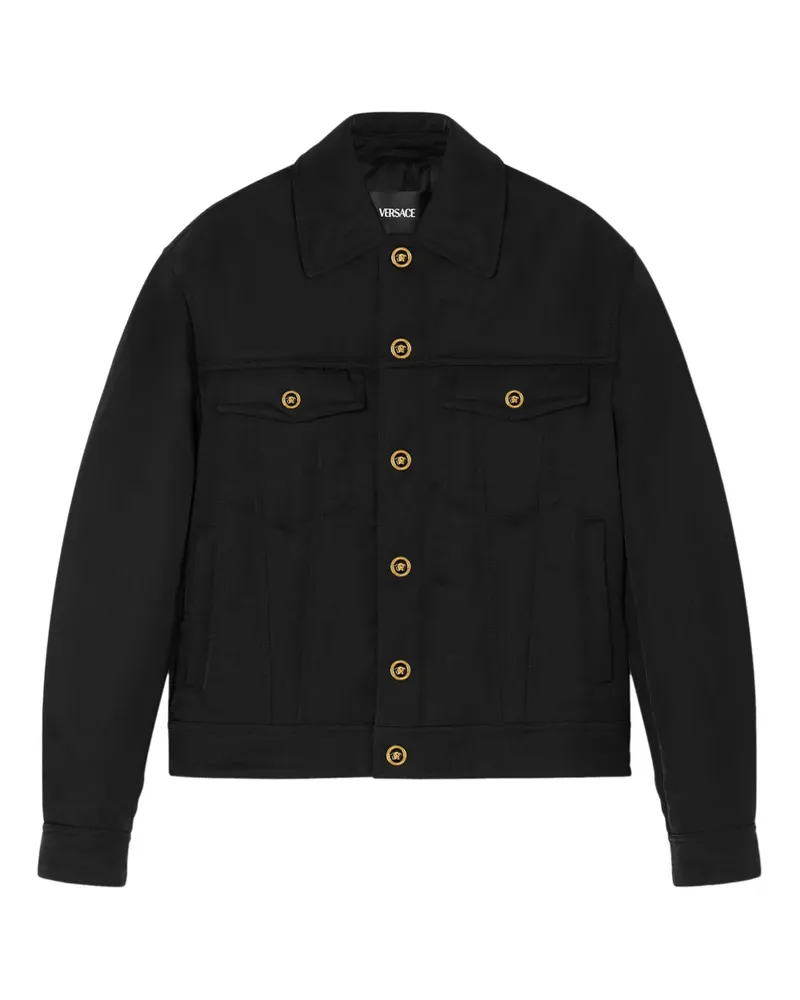 Versace Jacke mit Medusa-Knöpfen - Schwarz Schwarz