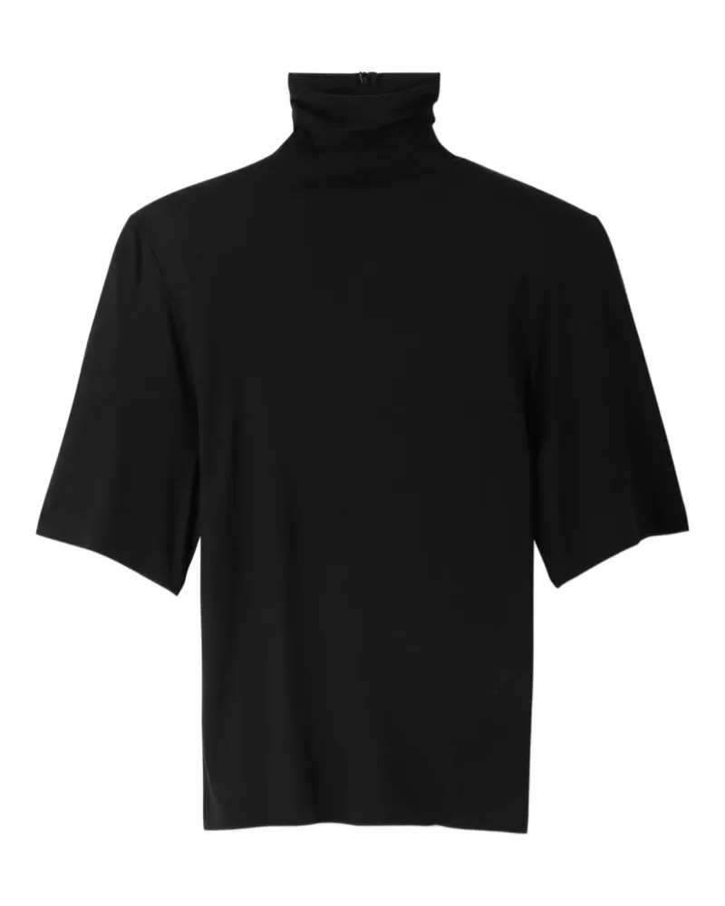 Jacquemus Kurzärmeliges Rollkragenoberteil - Schwarz Schwarz