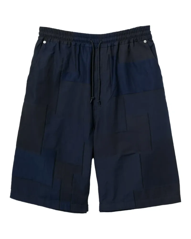 Comme des Garçons Shorts im Patchwork-Look - Blau Blau