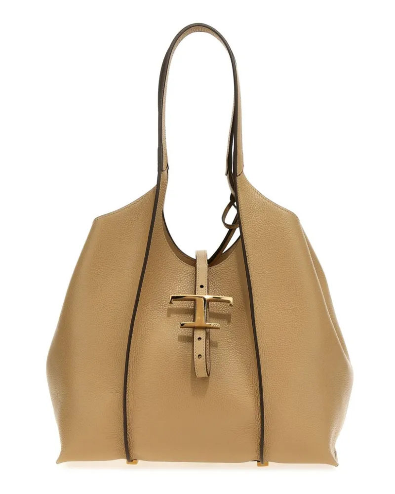 TOD'S Kleine T Timeless Handtasche - Nude Nude