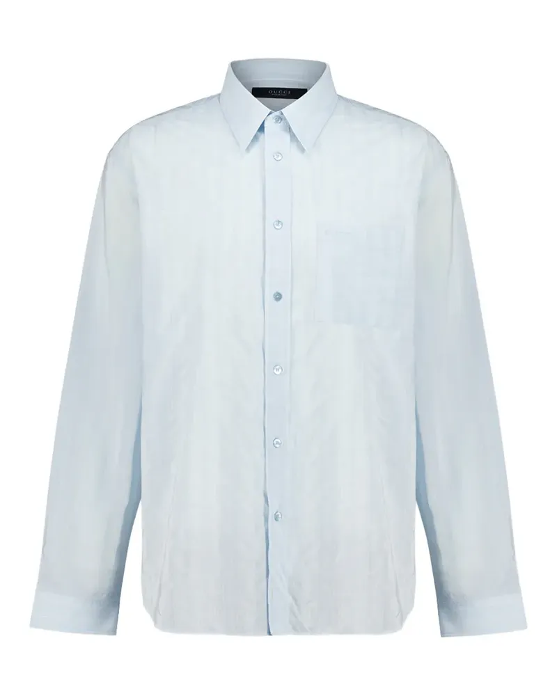 Gucci Gestreiftes Hemd - Blau Blau