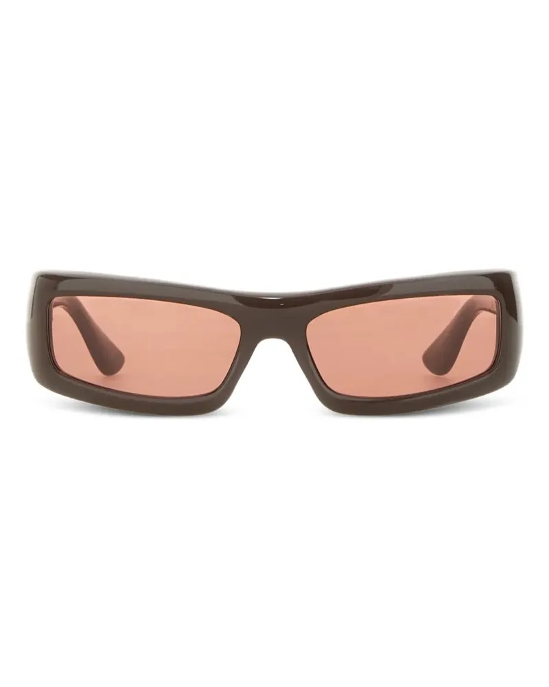 Port Tanger Eckige Sonnenbrille - Braun Braun