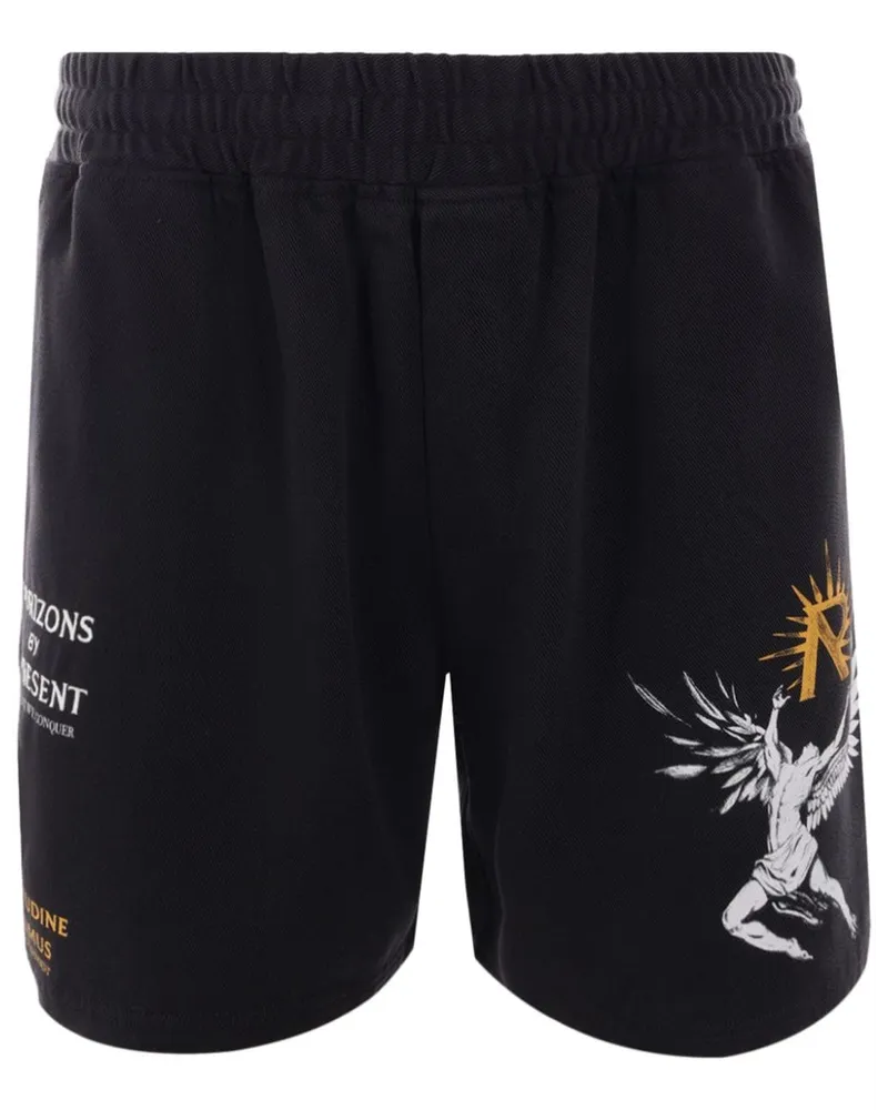 REPRESENT Icarus Joggingshorts mit Logo-Print Schwarz