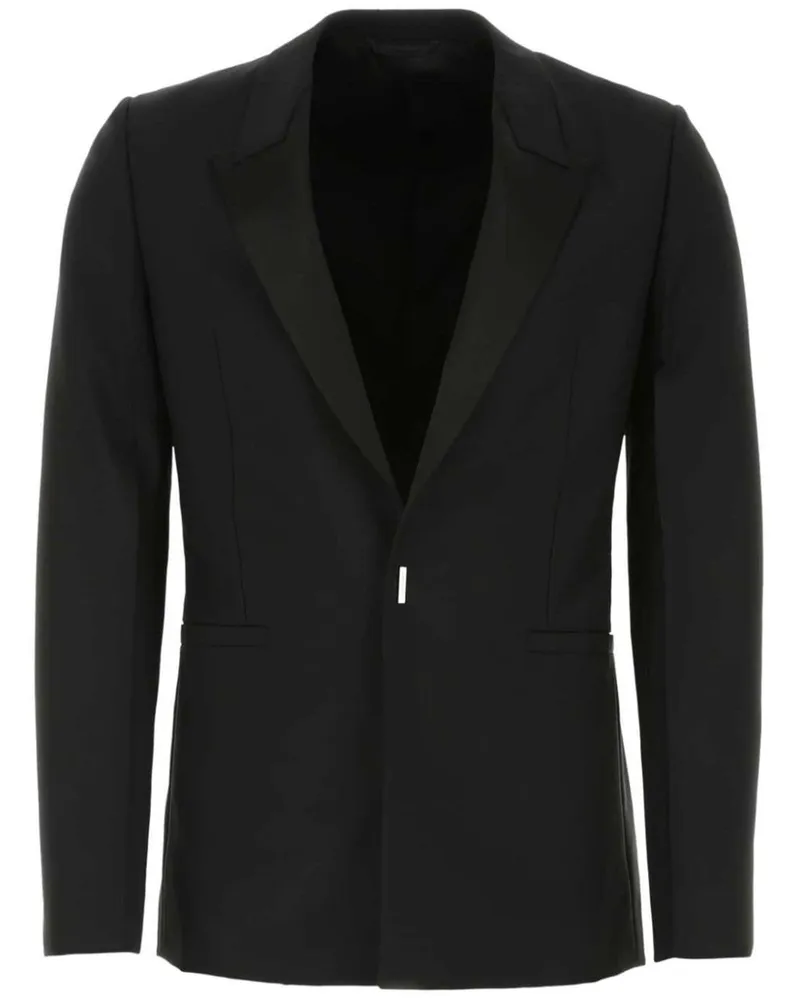 Givenchy Sakko mit Satinkragen - Schwarz Schwarz