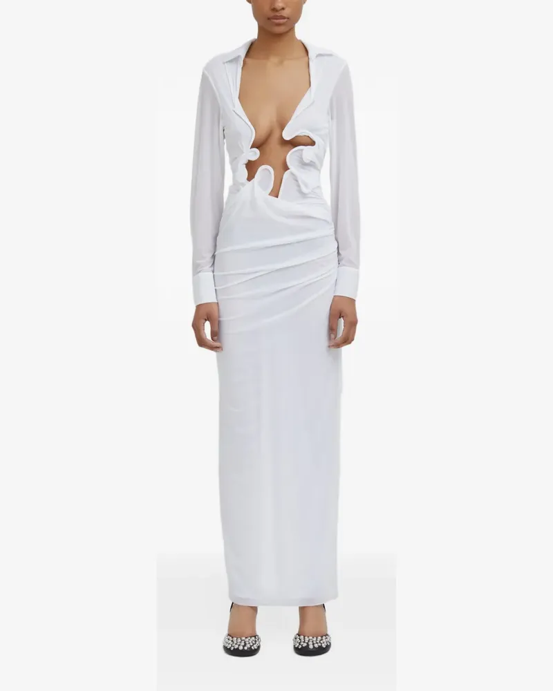 Christopher Esber Venus Plunge maxi dress - Weiß Weiß