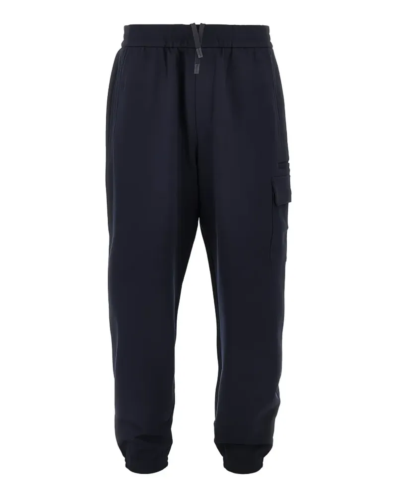 Emporio Armani drawstring cargo pants - Blau Blau