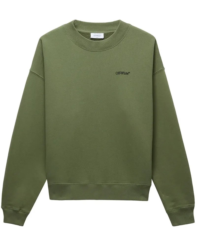 OFF-WHITE Sweatshirt mit Logo - Grün Grün