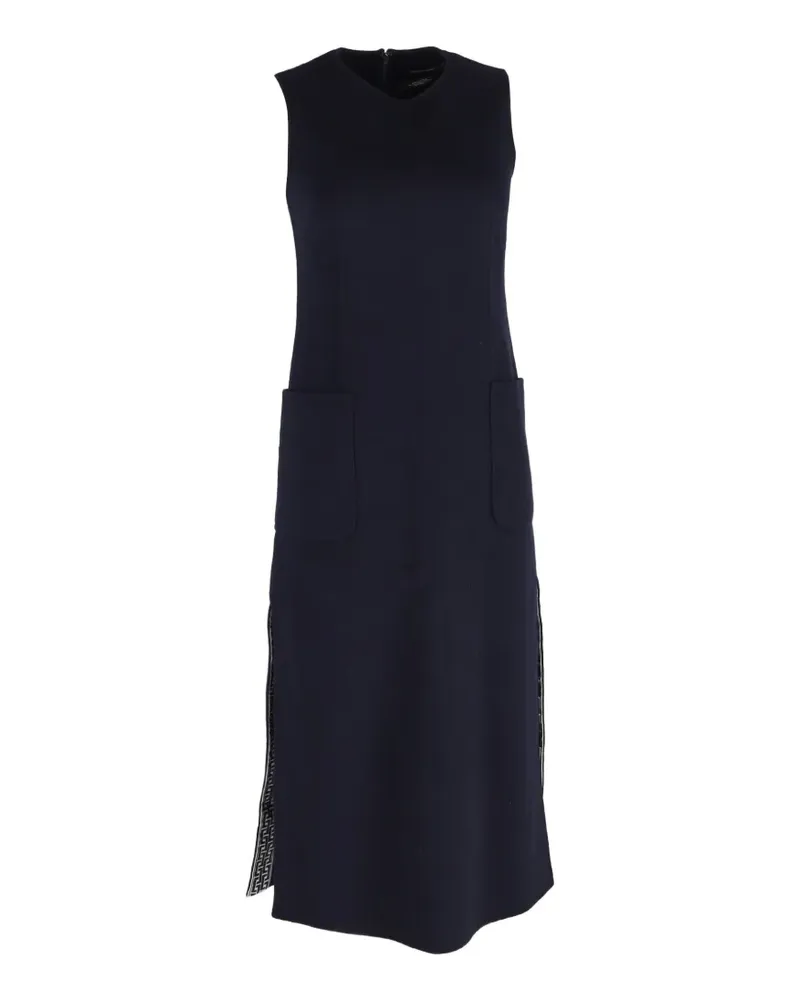 Max Mara side-slit midi dress - Blau Blau