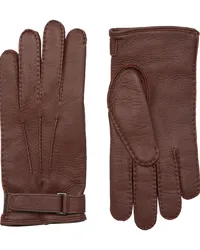 Ermenegildo Zegna Handschuhe aus Leder Braun