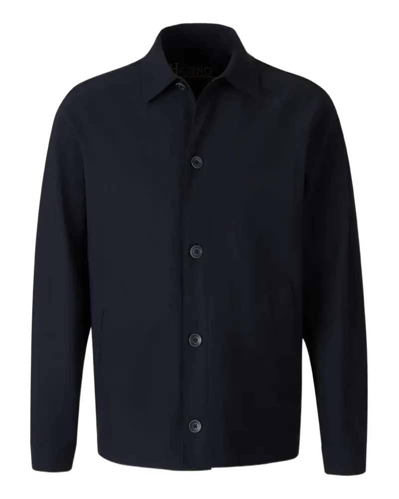 Herno button-up shirt jacket - Blau Blau