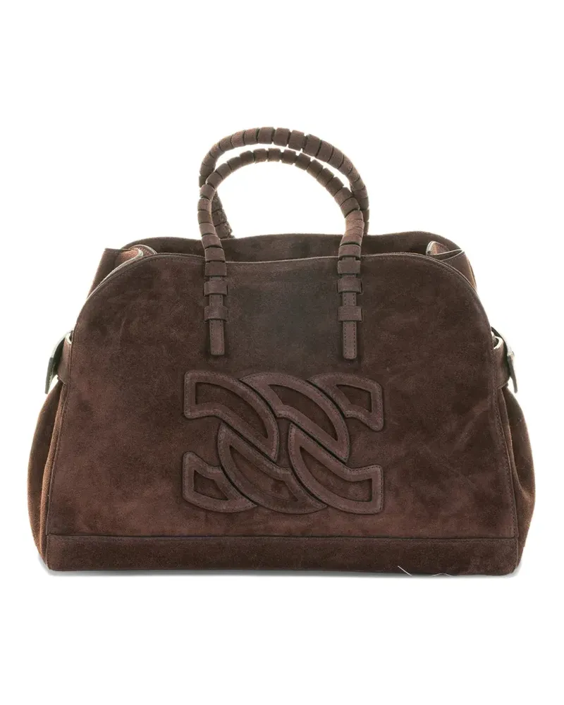 Casadei Park Avenue Tote Bag aus Wildleder - Braun Braun