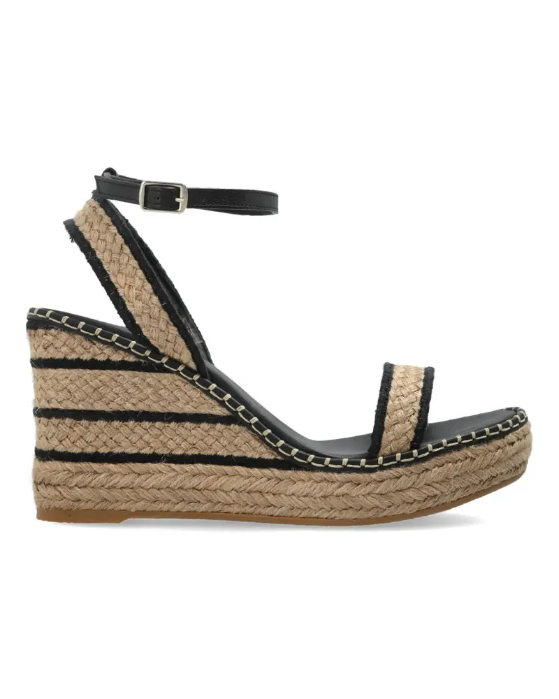 Castañer striped wedge espadrilles - Nude Nude